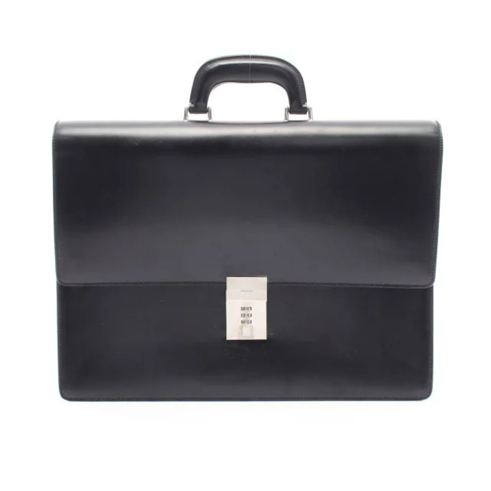 Gucci business bag dial lock leather black